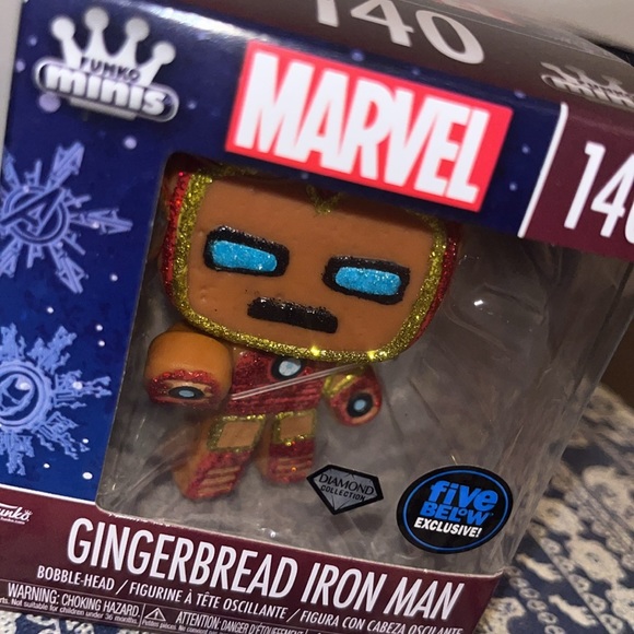Funko Pop | Gingerbread Thor and Iron Man | Funko Minis | Diamond Collection - Picture 4 of 6